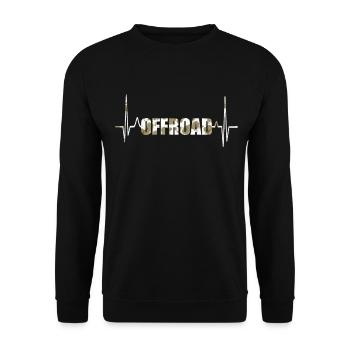 Off-road terrain - Unisex Sweatshirt - black - Front - Alina (178cm) & Michal (187cm)
