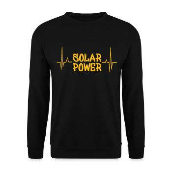 Battement de coeur solaire - Sweat-shirt Unisexe - noir - Devant - Alina (178cm) & Michal (187cm)