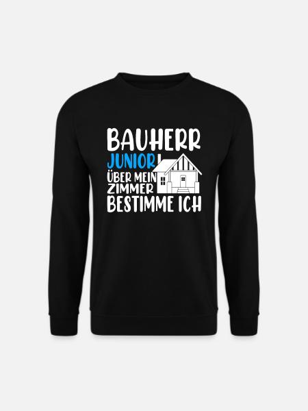 Bauherr Junior - Unisex Pullover - Schwarz