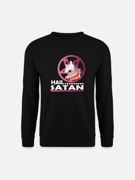 Gloire à Satan - Sweat-shirt Unisexe - noir