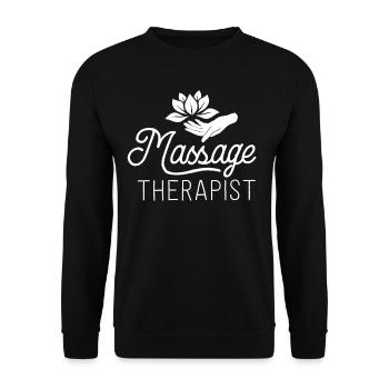 Massage Therapist Massage Therapy Gift Spa Shirt - Sweat-shirt Unisexe - noir - Devant - Alina (178cm) & Michal (187cm)