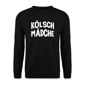 Kölsch Mädche Kölner Dom Köln Cologne - Unisex Pullover - Schwarz - Vorne - Alina (178cm) & Michal (187cm)