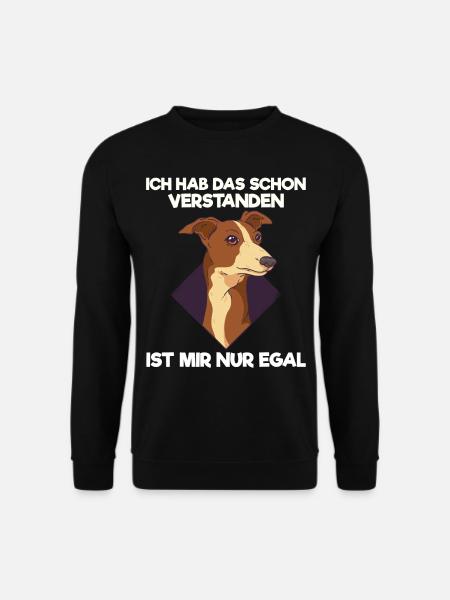 Hunde Hundeliebhaber Windhund Podenco Hunderasse - Unisex Pullover - Schwarz