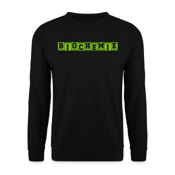 Biochemie Wissenschaft Biologie Bio - Unisex Pullover - Schwarz - Vorne - Alina (178cm) & Michal (187cm)