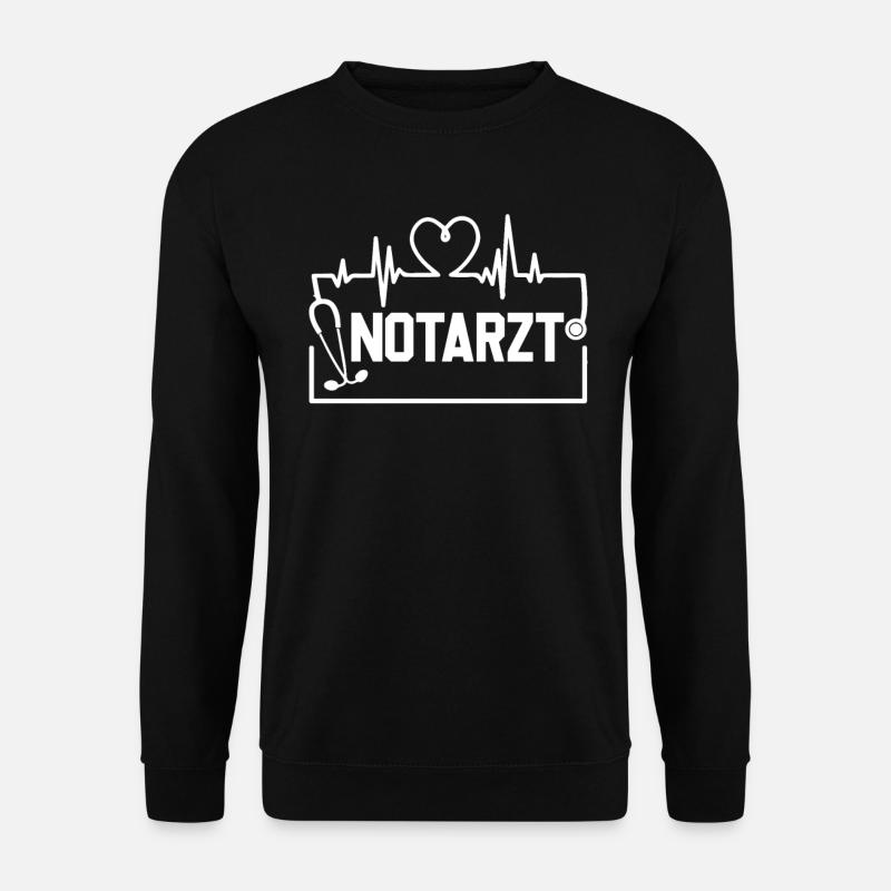 Notarzt Sanitäter Hilfe Rettungswagen - Unisex Pullover - Schwarz