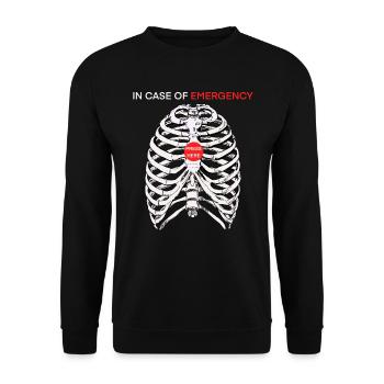 First aid - Unisex Sweatshirt - black - Front - Alina (178cm) & Michal (187cm)