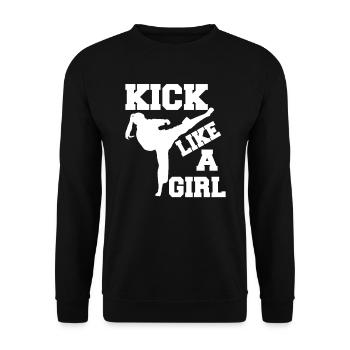 Karaté filles arts martiaux femmes - Sweat-shirt Unisexe - noir - Devant - Alina (178cm) & Michal (187cm)