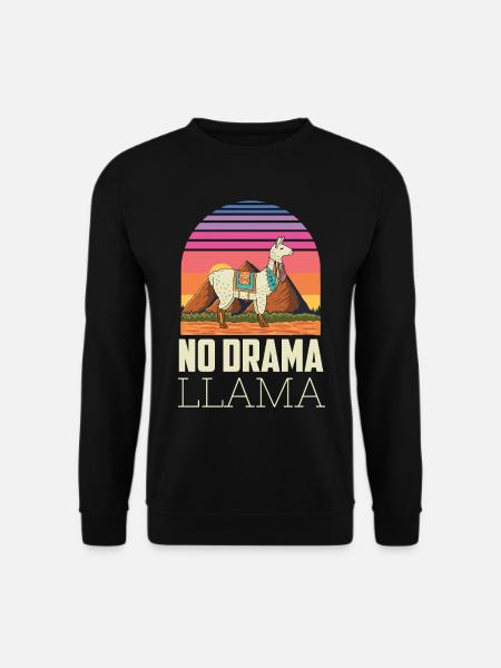 No Drama Lama Yoga Energie - Unisex Pullover - Schwarz