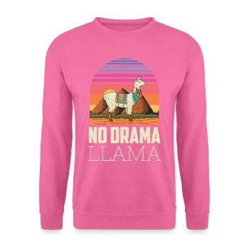 No Drama Lama Yoga Energie - Unisex Pullover - Pink - Vorne