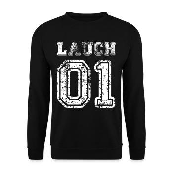 Fitness Leek No. 01 Vegan Training - Unisex Sweatshirt - black - Front - Alina (178cm) & Michal (187cm)