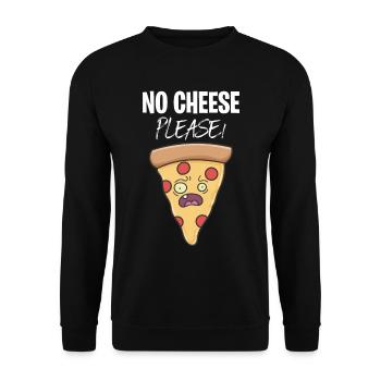 Pas de fromage, veuillez vivre végétalien - Sweat-shirt Unisexe - noir - Devant - Alina (178cm) & Michal (187cm)