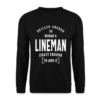 Chemise de monteur de lignes - Sweat-shirt Unisexe - noir - Devant - Alina (178cm) & Michal (187cm)