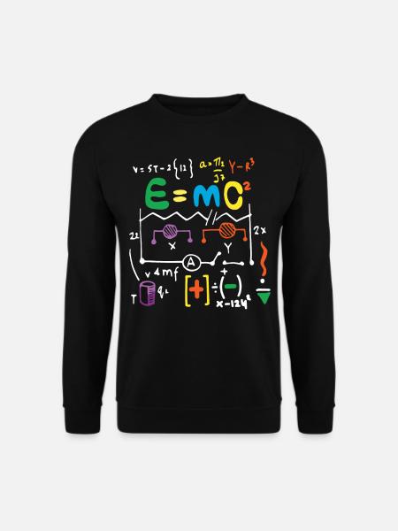 Physik Relativitätstheorie Formel - Unisex Pullover - Schwarz
