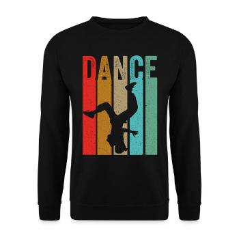 Breakdance Kids Retro Dancing Party - Unisex Sweatshirt - black - Front - Alina (178cm) & Michal (187cm)