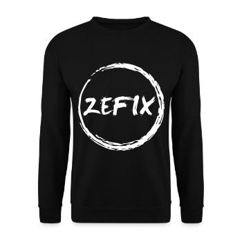 Zefix Tracht Bayern Grantler - Unisex Pullover - Schwarz - Vorne - Alina (178cm) & Michal (187cm)