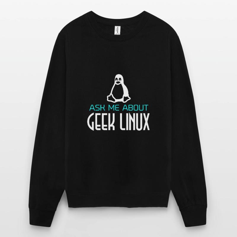Geek Linux Pinguin Computer Nerd IT PC Unisex Pullover