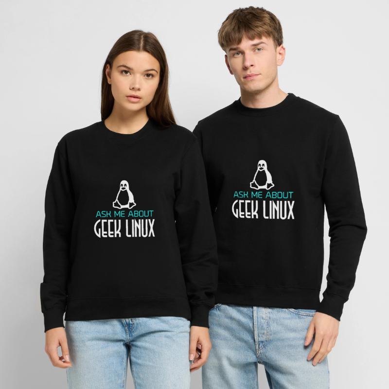 Geek Linux Penguin Computer Nerd IT PC Unisex Sweatshirt