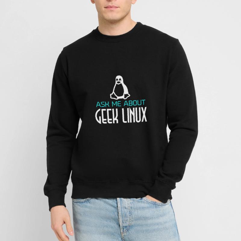 Geek Linux Pinguin Computer Nerd IT PC Unisex Pullover
