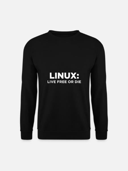 Geek Linux siger computerforsker IT-nørd - Unisex sweater - sort
