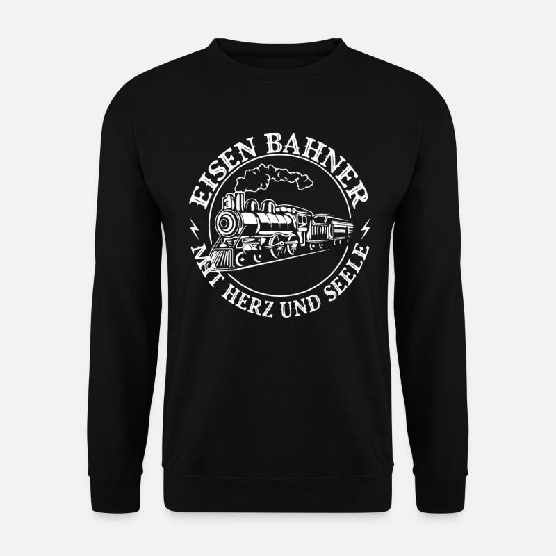 Eisenbahn Zug Eisenbahner Lok Züge - Unisex Pullover - Schwarz