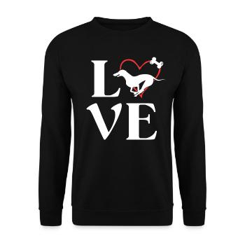 Whippet Gifts Love Dogs Tshirts For Women Dog Mama - Unisex Sweatshirt - black - Front - Alina (178cm) & Michal (187cm)