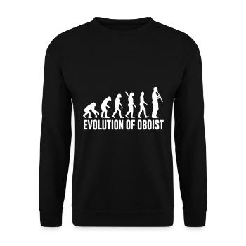 Oboist Evolution Orchestra Oboe Concert - Unisex Sweatshirt - black - Front - Alina (178cm) & Michal (187cm)