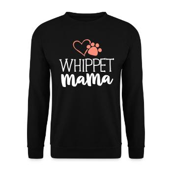 Whippet Mama Shirt Dog Owner Gifts For Women - Unisex Sweatshirt - black - Front - Alina (178cm) & Michal (187cm)