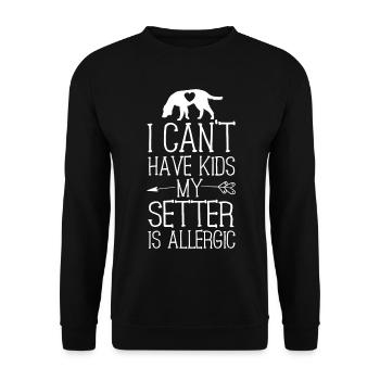 Setter Mama Geschenk Lustige Hund Mama Shirts können nicht haben - Unisex Pullover - Schwarz - Vorne - Alina (178cm) & Michal (187cm)