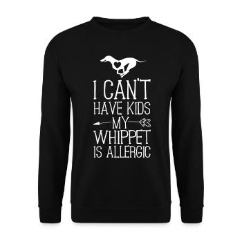 Whippet Mama Geschenk Lustige Hund Mama Shirts können nicht haben - Unisex Pullover - Schwarz - Vorne - Alina (178cm) & Michal (187cm)