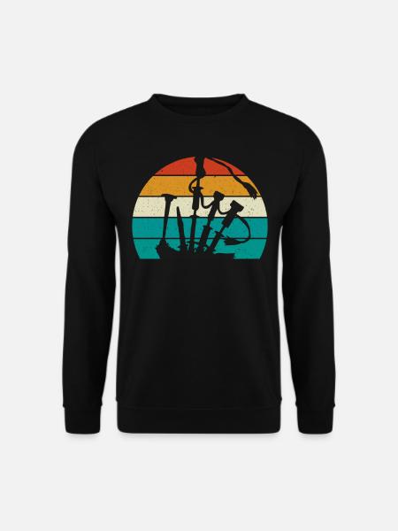 Dudelsack Retro Schottland Kilt Schotte - Unisex Pullover - Schwarz