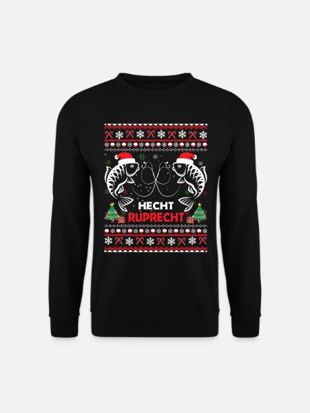 Ugly Christmas Sweater Hecht Ruprecht - Unisex Pullover - Schwarz