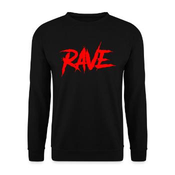 Rave Techno Party Raver Trance Hardstyle - Sweat-shirt Unisexe - noir - Devant - Alina (178cm) & Michal (187cm)