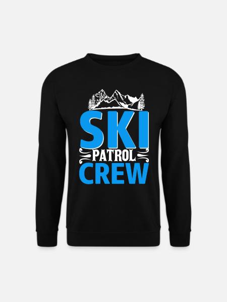 Ski Patrol Edelweiß Bergrettung - Unisex Pullover - Schwarz