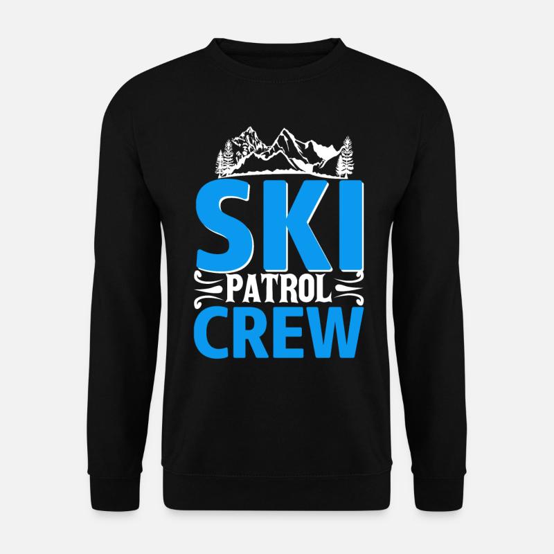 Ski Patrol Edelweiß Bergrettung - Unisex Pullover - Schwarz