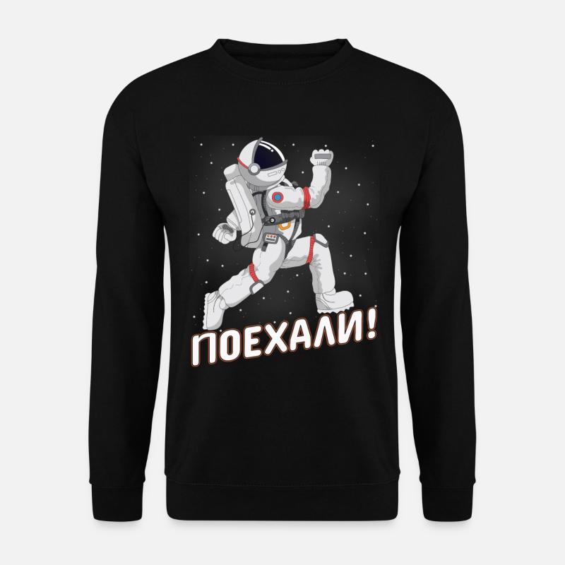 Space Russland Kosmonaut Raumfahrt - Unisex Pullover - Schwarz