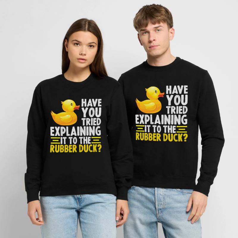 Debug Duck Débogage Canard en caoutchouc Sweat-shirt Unisexe