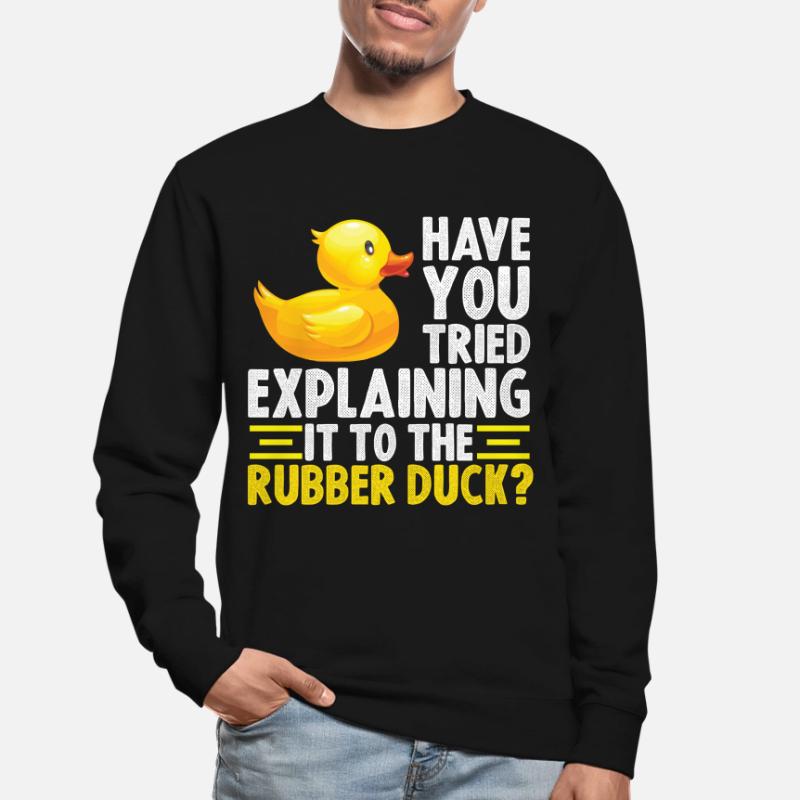 Debug Ente Debugging Rubber Duck Unisex Pullover