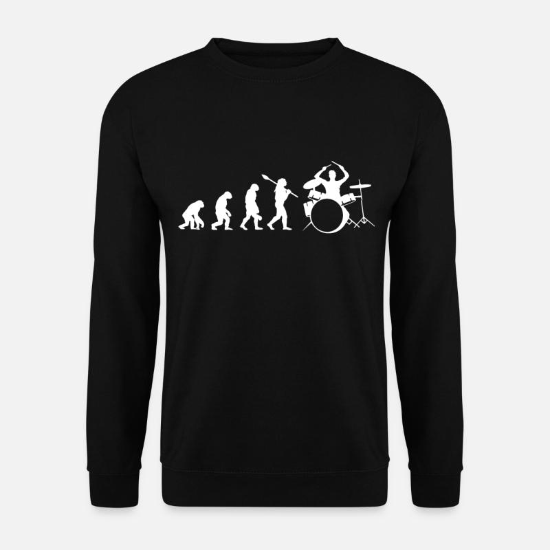 Drummer Evolution Drums Basse - Sweat-shirt Unisexe - noir