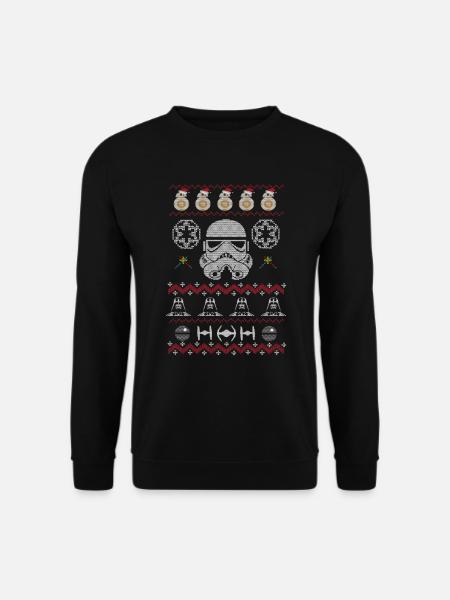 Ugly Christmas Sweater dunkle Bedrohung - Unisex Pullover - Schwarz