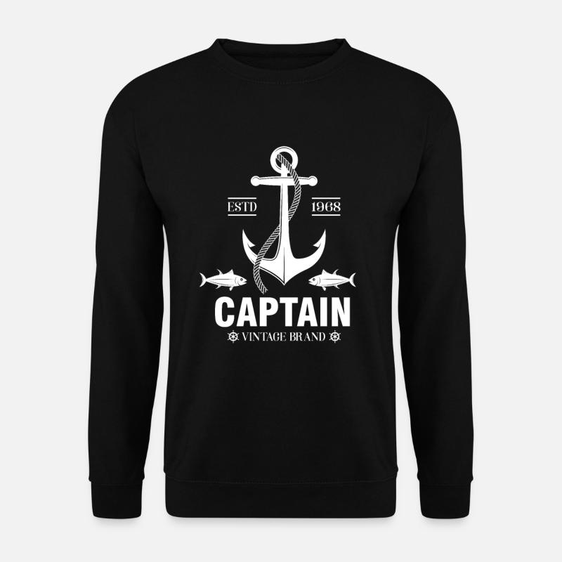 Anker Captain - Unisex Pullover - Schwarz