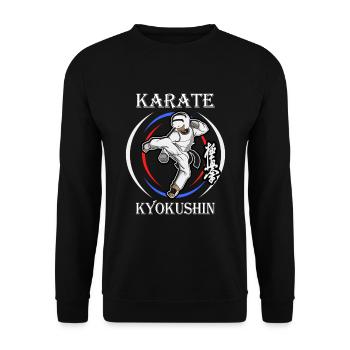 Karaté Kyokushin Kickboxing Art Martial - Sweat-shirt Unisexe - noir - Devant - Alina (178cm) & Michal (187cm)