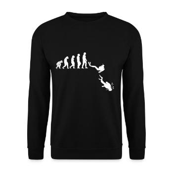 Scuba diving snorkeling scuba diving gift idea - Unisex Sweatshirt - black - Front - Alina (178cm) & Michal (187cm)