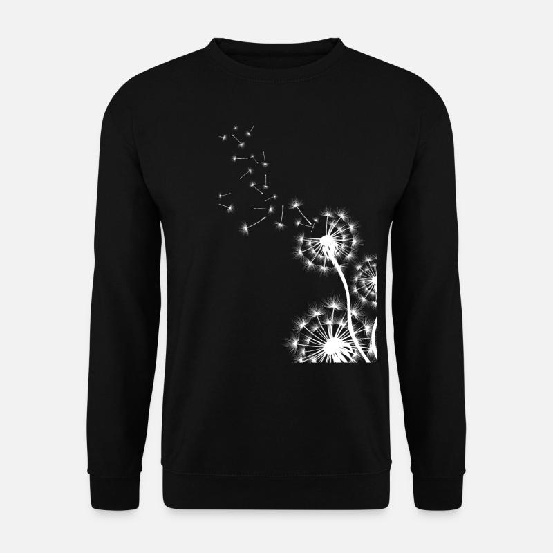 Dandelion flower nature gift idea - Unisex Sweatshirt - black