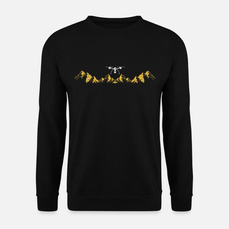 Drohne Geschenkidee Drone fliegen Drohnen Piloten - Unisex Pullover - Schwarz