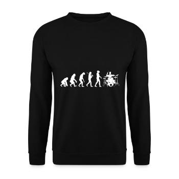 Drummer Evolution Batterie batterie Drumstick - Sweat-shirt Unisexe - noir - Devant - Alina (178cm) & Michal (187cm)