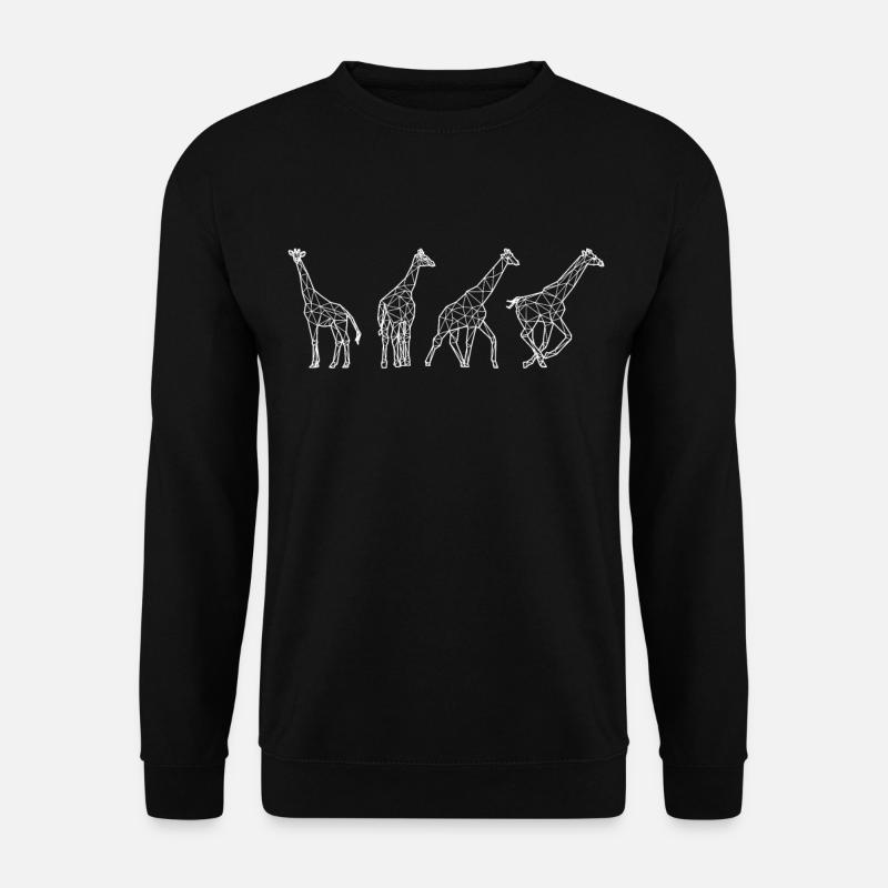 Giraffe Geschenkidee Giraffen Tierpfleger Afrika - Unisex Pullover - Schwarz