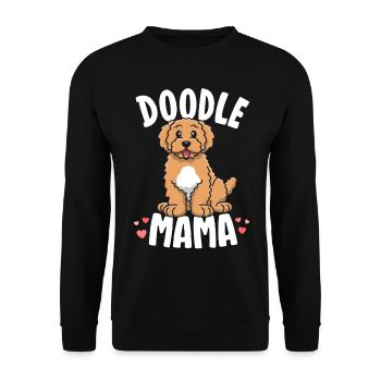 Doodle Mama Shirts For Women Goldendoodle Owner - Unisex Sweatshirt - black - Front - Alina (178cm) & Michal (187cm)