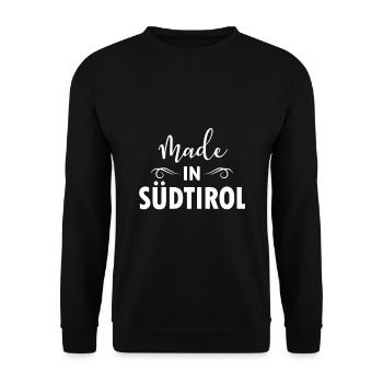 Südtirol Italien Winterurlaub Ski Schnee - Unisex Pullover - Schwarz - Vorne - Alina (178cm) & Michal (187cm)