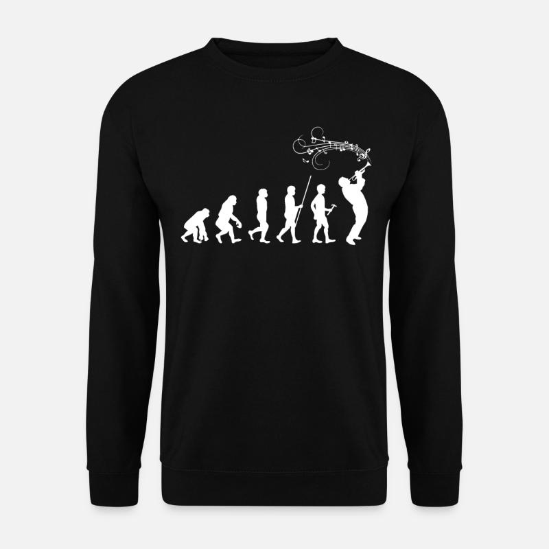 Instrument à vent musicien évolution trompette - Sweat-shirt Unisexe - noir