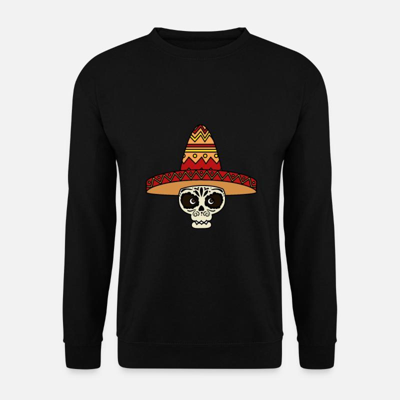 Sombrero mariachi skull - Unisex Sweatshirt - black